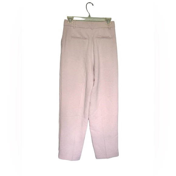 Aritzia Wilfred Pant High-Waist Wide Leg Japanese Crepe Trousers Size 4 Lilac - Picture 6 of 15